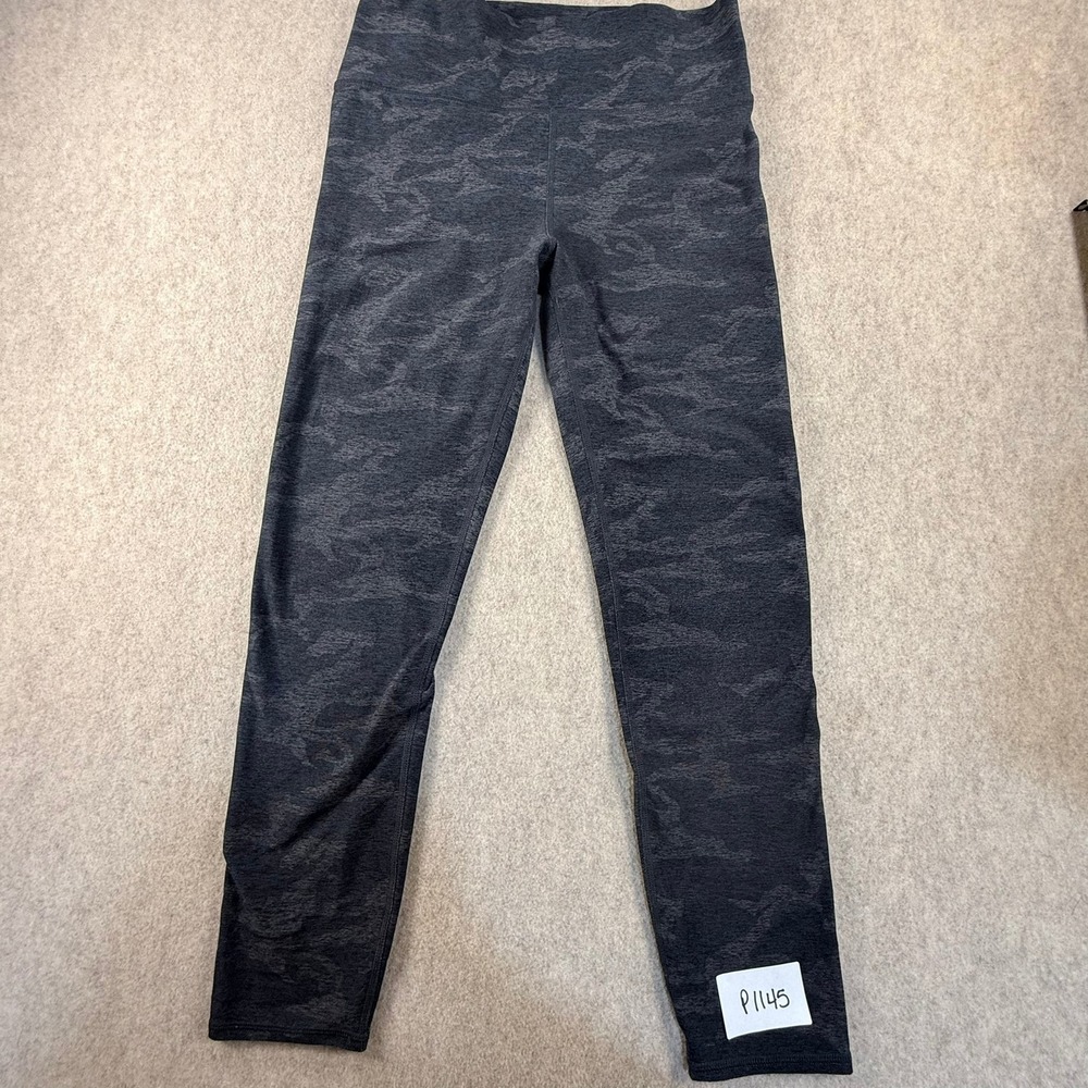 Vuori Womens High Rise Camo Leggings Charcoal Grey Activewear Size Small